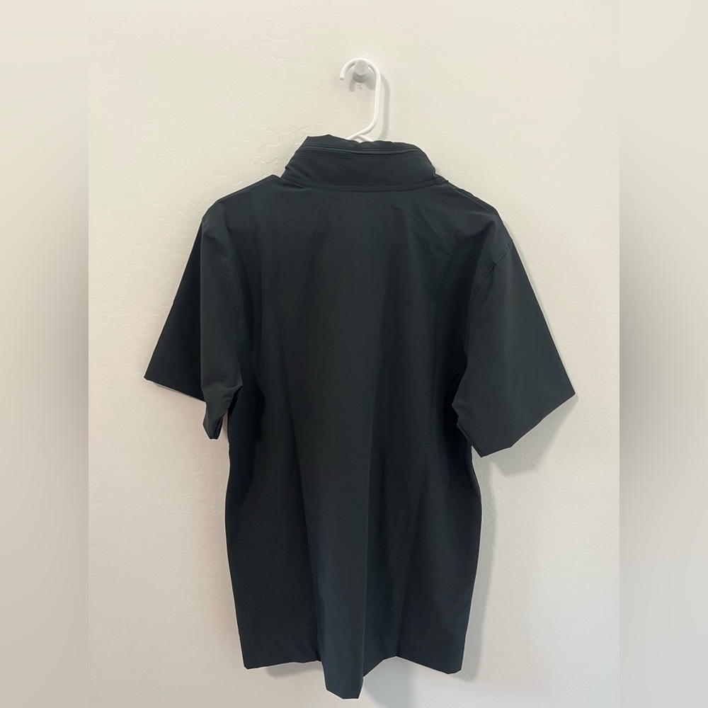 New Nike Short-Sleeve Black Woven Football Coach Hoodie FJ9548-014 Mens S - Picture 5 of 6